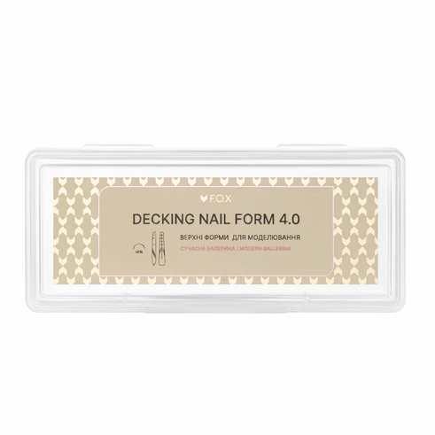 Формы для моделирования ногтей FOX Decking Nail form 4.0 Современная Балерина 28 шт - Фото 1 Формы для моделирования ногтей FOX Decking Nail form 4.0 Современная Балерина 28 шт - изображение 1