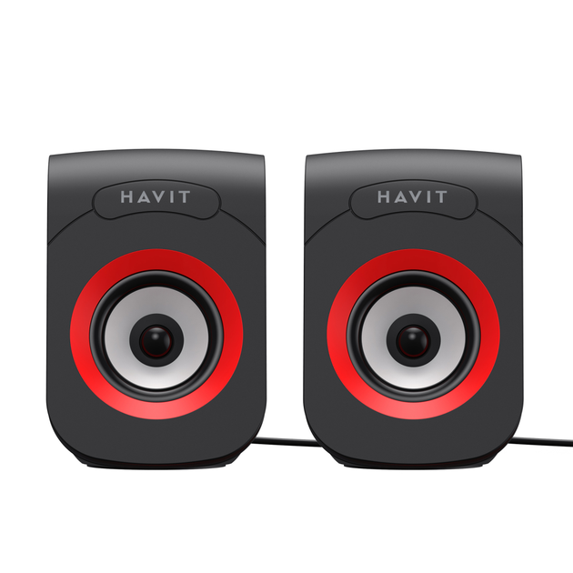 Стерео колонки HAVIT SK599 USB 6W Black/Red - Фото 2 Стерео колонки HAVIT SK599 USB 6W Black/Red - изображение 2