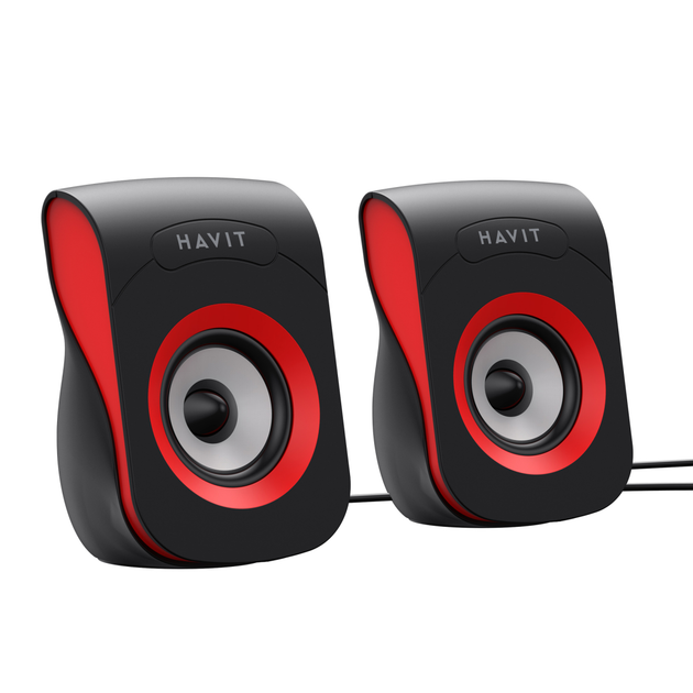 Стерео колонки HAVIT SK599 USB 6W Black/Red - Фото 3 Стерео колонки HAVIT SK599 USB 6W Black/Red - изображение 3