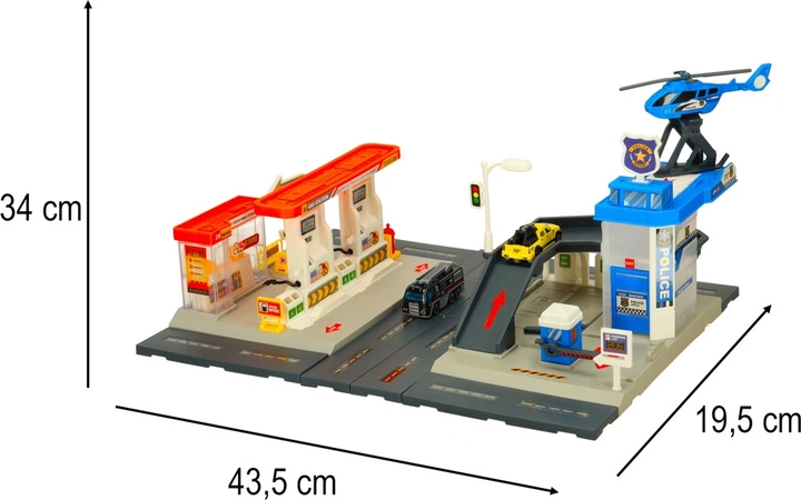 Zestaw do zabawy KIK Komisariat policji i stacja benzynowa 54 elementy KX3456 (5903039755352) - obraz 10