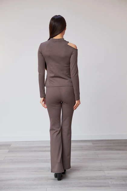 Костюм жіночий повсякдений-casual мустанг фліс графіт 02-096 44р - Фото 3 Костюм жіночий повсякдений-casual мустанг фліс графіт 02-096 44р - зображення 3