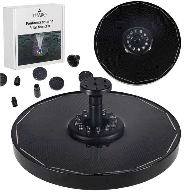 Сонячний фонтан KIK LUARO для ставка LED RGB 16 см (5903039770461) - зображення 2