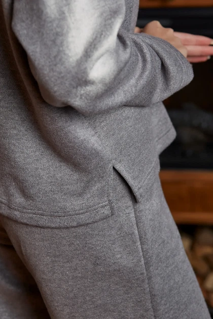Костюм жіночий Estilo повсякдений-casual ангора сірий 02-084 44р - Фото 3 Костюм жіночий Estilo повсякдений-casual ангора сірий 02-084 44р - изображение 3