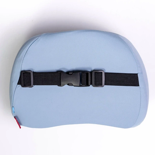 Подушка-підголовник Memory Foam блакитний 30х20х13см для підтримки шиї в автомобілі чи офісі - Фото 2 Подушка-підголовник Memory Foam блакитний 30х20х13см для підтримки шиї в автомобілі чи офісі - зображення 2