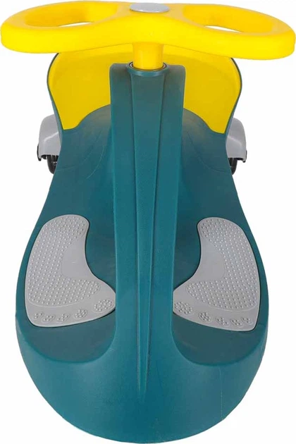 Jeździk grawitacyjny KIK ze świecącymi kołami LED Żółty KX4880_2 (5903039754645) - obraz 4