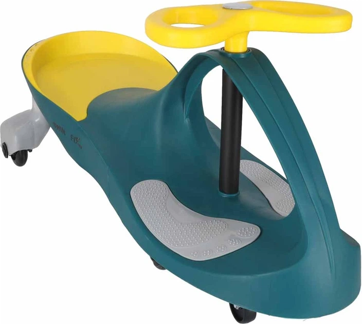 Jeździk grawitacyjny KIK ze świecącymi kołami LED Żółty KX4880_2 (5903039754645) - obraz 6