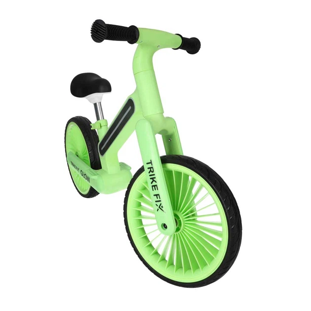 Rowerek biegowy KIK Trike Fix Glow LED Zielony (5903039770782) - obraz 4