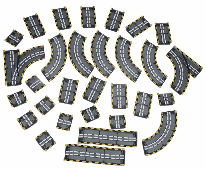 Tor samochodowy Ikonka wyscigowy magnetyczny 2 pojazdy swiecace 310 elementow (KX2863_1) (5903039770201) - obraz 10