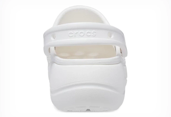 Женские кроксы на платформе Crocs Baya Platform Clog, белые, W8/38-39/24-25см - изображение 5