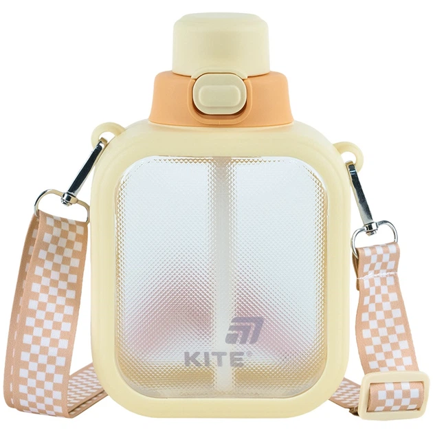 Пляшечка для води Kite K25-1237-1, 700 мл, жовта - Фото 1 Пляшечка для води Kite K25-1237-1, 700 мл, жовта - зображення 1
