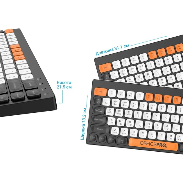 Клавиатура OfficePro SK955 Black [128850] - изображение 9