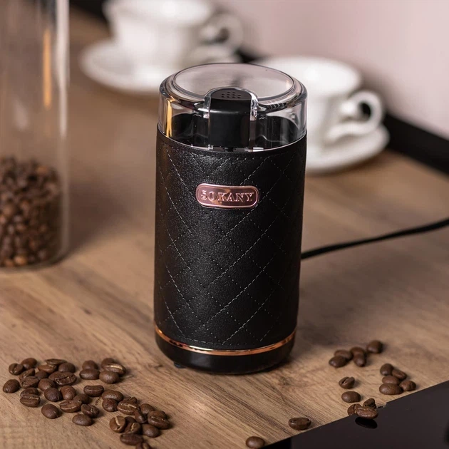 Кофемолка электрическая Sokany SK-3027 Black роторная 150 Вт емкость 50 г для кофе и специй (21-107-SK-3027B) - изображение 9