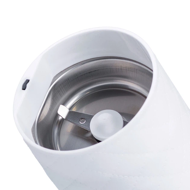 Кофемолка электрическая Sokany SK-3027 White роторная 150 Вт емкость 50 г для кофе и специй (21-107-SK-3027W) - Фото 7 Кофемолка электрическая Sokany SK-3027 White роторная 150 Вт емкость 50 г для кофе и специй (21-107-SK-3027W) - изображение 7