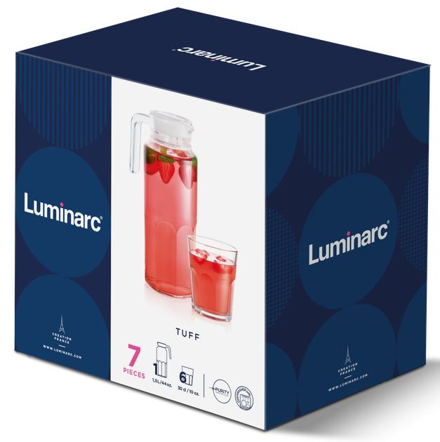 Набір для напоїв Luminarc Tuff 7 предметів (X3037) - зображення 2