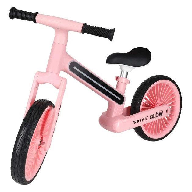 Rowerek biegowy KIK Trike Fix Glow LED Różowy (5903039770768) - obraz 2