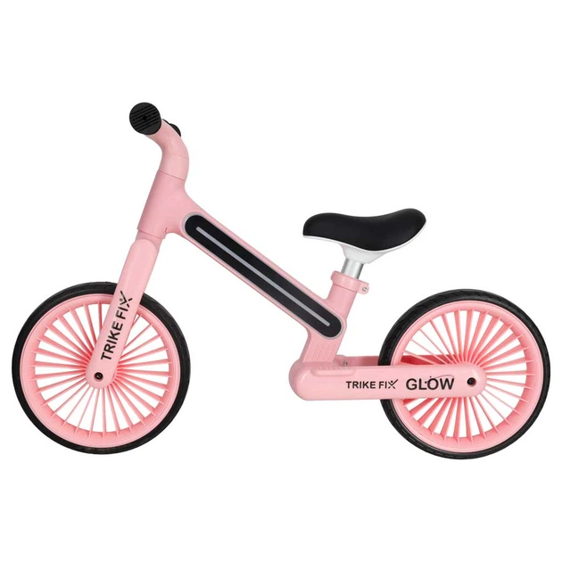 Rowerek biegowy KIK Trike Fix Glow LED Różowy (5903039770768) - obraz 4