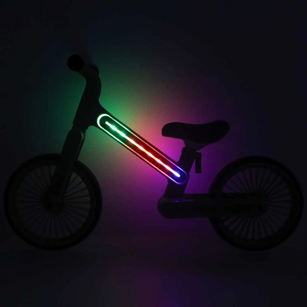 Rowerek biegowy KIK Trike Fix Glow LED Różowy (5903039770768) - obraz 7