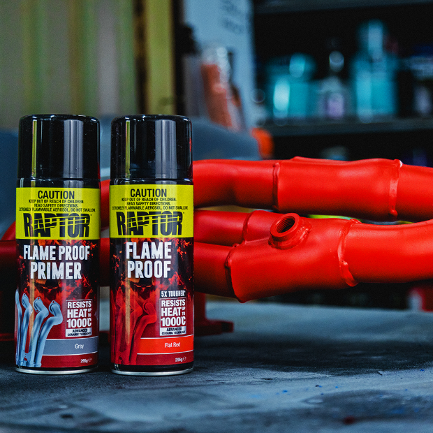 Захисне покриття-ґрунт Raptor™ 1K PRO Вогнестійке 1000 °C Сіре матове 336 мл - зображення 2
