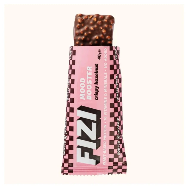 Протеїнові батончики Fizi Mood Booster, фундук з карамеллю, 12 шт по 40 г - зображення 2