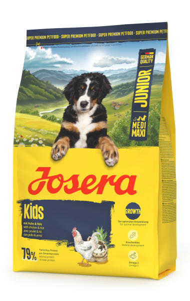 Сухой корм для подрастающих собак средних и крупных пород JOSERA Kids Junior Medi/Maxi 3 кг - Фото 1 Сухой корм для подрастающих собак средних и крупных пород JOSERA Kids Junior Medi/Maxi 3 кг - изображение 1