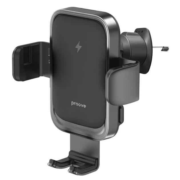 Автомобільний тримач з Бездротовим ЗП Proove Nitro Charge 15W dark gray - зображення 2