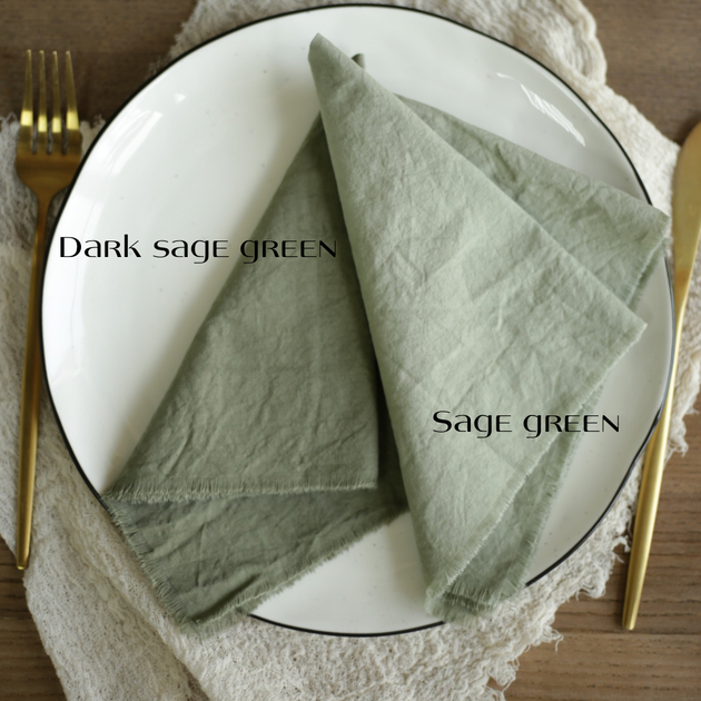 Салфетка для стола хлопковая VTILENE , Sage green, 35х35 см - Фото 6 Салфетка для стола хлопковая VTILENE , Sage green, 35х35 см - изображение 6