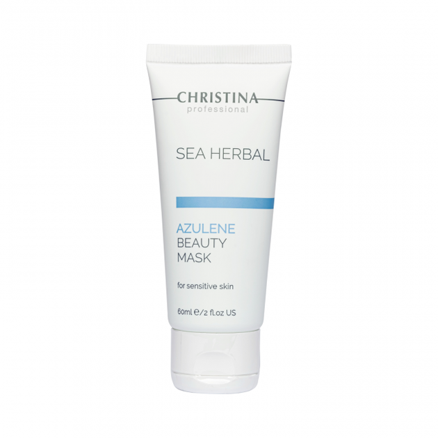 Азуленова маска краси д/чутливої шкіри CHRISTINA 60мол Sea Herbal Beauty Mask Azulene - Фото 1 Азуленова маска краси д/чутливої шкіри CHRISTINA 60мол Sea Herbal Beauty Mask Azulene - зображення 1