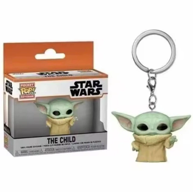 Брелок Grogu (Baby Yoda) Funko Pop Pocket Star Wars The Child фігурка брелок - Фото 1 Брелок Grogu (Baby Yoda) Funko Pop Pocket Star Wars The Child фігурка брелок - зображення 1