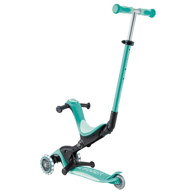 Самокат з сидінням 3 в 1 Globber GO-UP Deluxe Lights Dark Mint від 1 до 9 років (646-706-2) - зображення 2