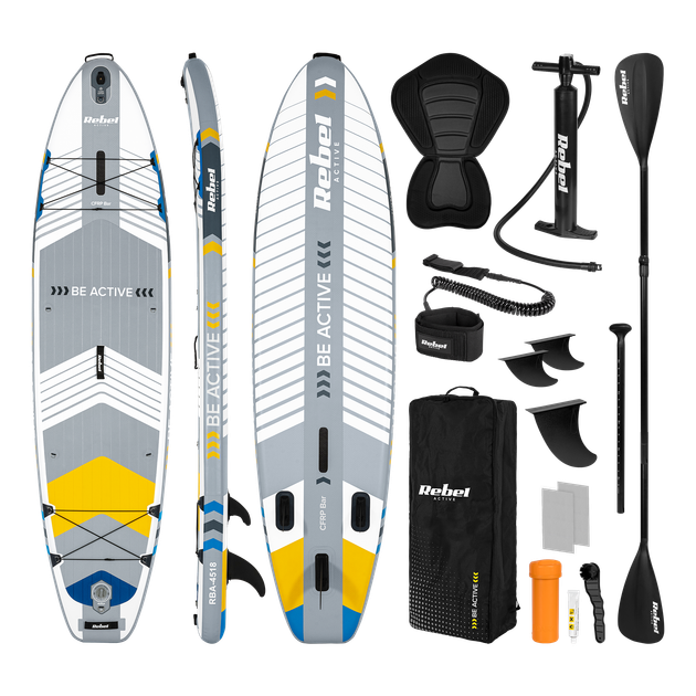SUP-дошка REBEL ACTIVE PRO RBA-4518 335 см Біла - комплект - Фото 1 SUP-дошка REBEL ACTIVE PRO RBA-4518 335 см Біла - комплект - изображение 1