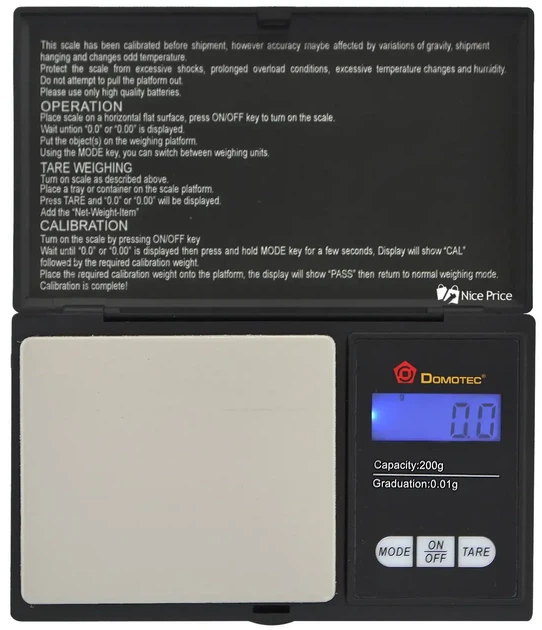 Карманные ювелирные весы ACS MS2020 точность 0.01 г до 200 г 7019 - изображение 6