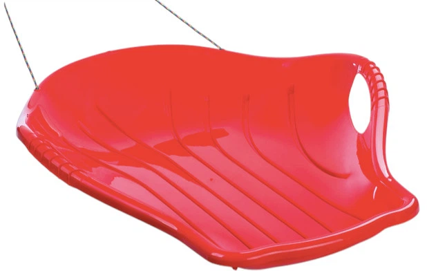 Пластикові санки Kadax Brez з ручками та тросом Червоні K6401 (5903699455456) - зображення 4
