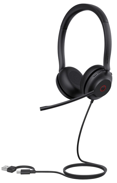 Słuchawki Yealink UH35 Dual Teams USB-C/A Black (286333) - obraz 2