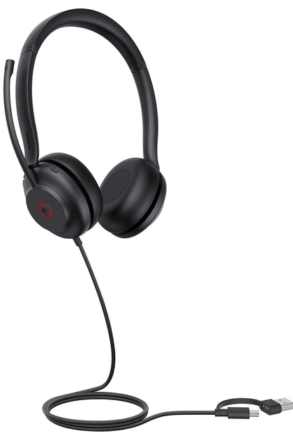 Słuchawki Yealink UH35 Dual Teams USB-C/A Black (286333) - obraz 4
