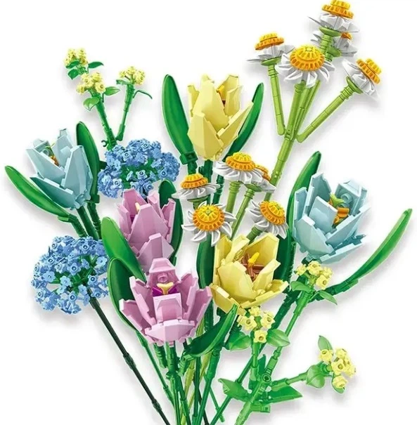 Конструктор No Brand Flower Bouquet Tulip 837 деталей Різнокольоровий (2104619188) - Фото 2 Конструктор No Brand Flower Bouquet Tulip 837 деталей Різнокольоровий (2104619188) - изображение 2