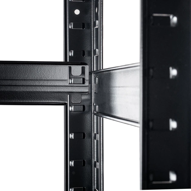 Regał metalowy Kadax Gien 5-poziomowy  875 kg Czarny K9112 (5903699484654) - obraz 5