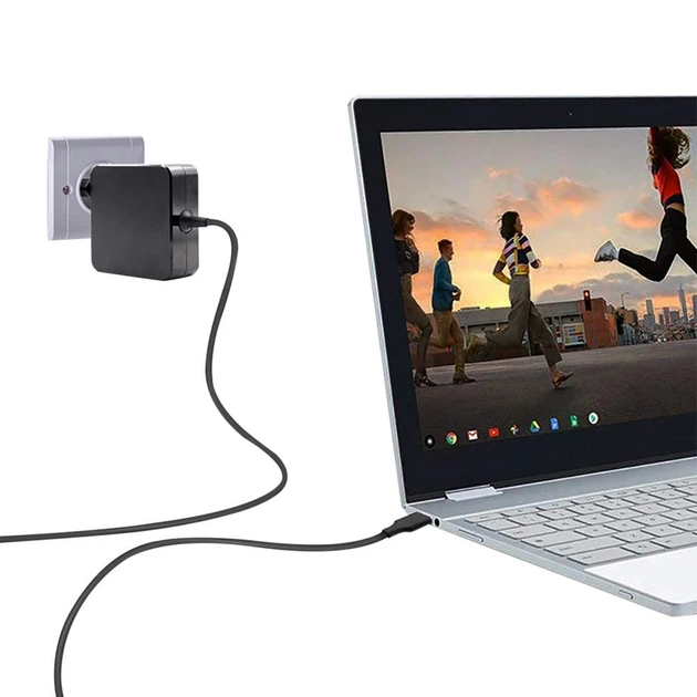 Блок живлення для ноутбука HP Lenovo Dell Type-C 20V 3.25A 65W Чорний (A20-65P1A) - зображення 9