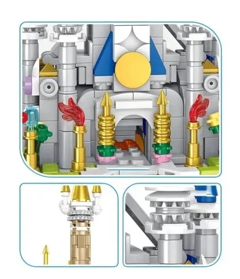 Конструктор Panlos Brick Princess House Fairy tale 607 деталей Різнокольоровий (2104619246) - зображення 2