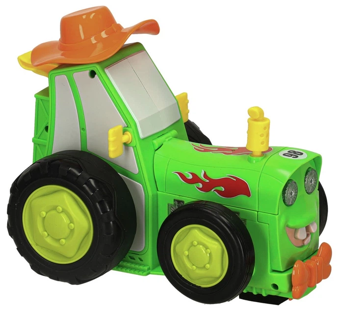 Traktor ciągnik zdalnie sterowany na pilota Ikonka RC skaczący tańczący dźwięk Zielony (KX4614_1) (5903039754003) - obraz 2