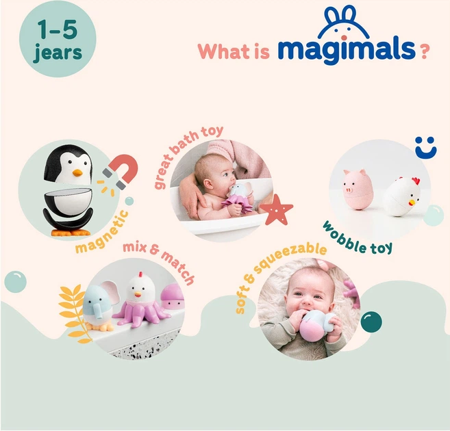 Ігровий набір Clics Magimals Wibly Wobly Магнітне сафарі 401002 (5425002306267) - зображення 7