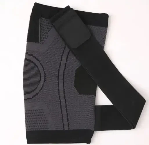 Бандаж для колінного суглоба No Brand Knee Support XXL Сіро-зелений (14980-hbr) - Фото 4 Бандаж для колінного суглоба No Brand Knee Support XXL Сіро-зелений (14980-hbr) - изображение 4