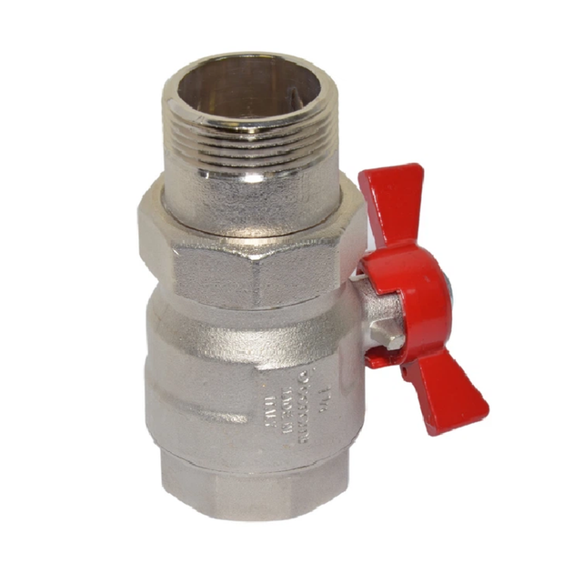 Кран-американка кульовий TAMIGI Ø1 1/4″ red PN30 –10°C/+120°C Idrosanitaria Bonomi (76500010R) - зображення 3