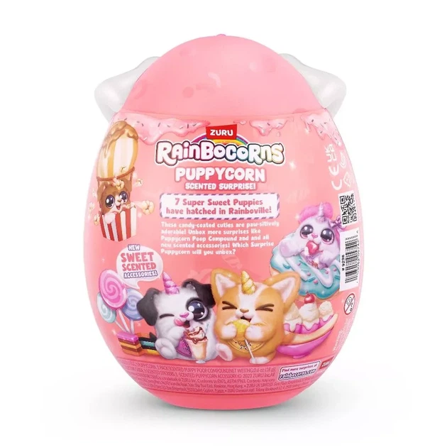 М'яка іграшка Rainbocorns Puppycorn Scented Surprise Цуценя біле з коричневим (9298G) - зображення 8