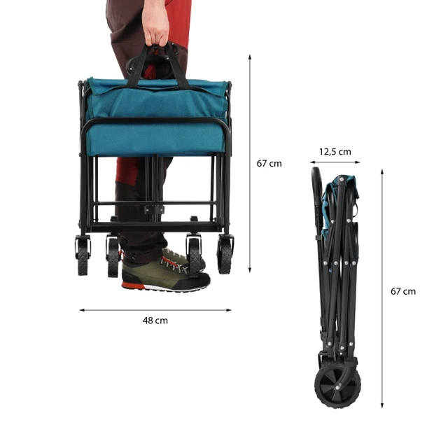 Туристичний візок Nils Camp NC4306 70 л Бірюзовий 15-03-524 (5908261688287) - зображення 6