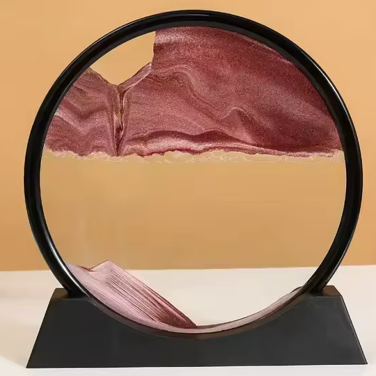 Настольная песочная 3D картина / Рамка с песком на подставке (шоколадный оттенок) (9514) - изображение 3