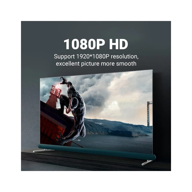 Кабель мультимедийный VGA M to VGA M 10.0m black Vention (DAEBL) - Фото 2 Кабель мультимедийный VGA M to VGA M 10.0m black Vention (DAEBL) - изображение 2