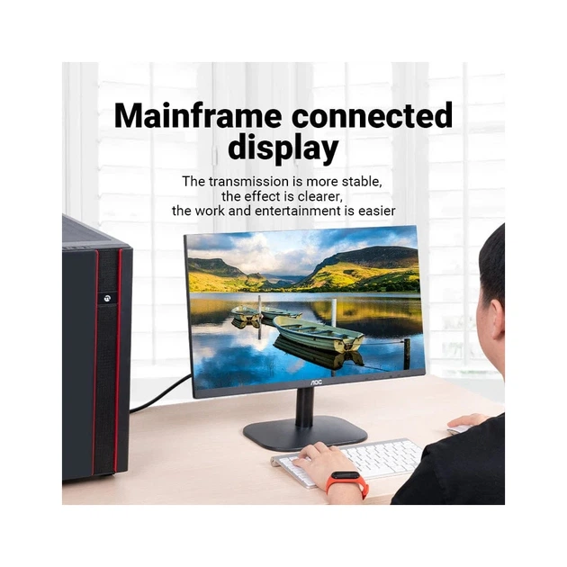 Кабель мультимедийный VGA M to VGA M 10.0m black Vention (DAEBL) - Фото 3 Кабель мультимедийный VGA M to VGA M 10.0m black Vention (DAEBL) - изображение 3