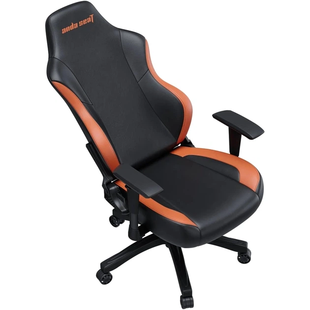 Кресло игровое Anda Seat Luna Color PVC Size L Black/Orange (AD18-48-BO-PV) - Фото 7 Кресло игровое Anda Seat Luna Color PVC Size L Black/Orange (AD18-48-BO-PV) - изображение 7