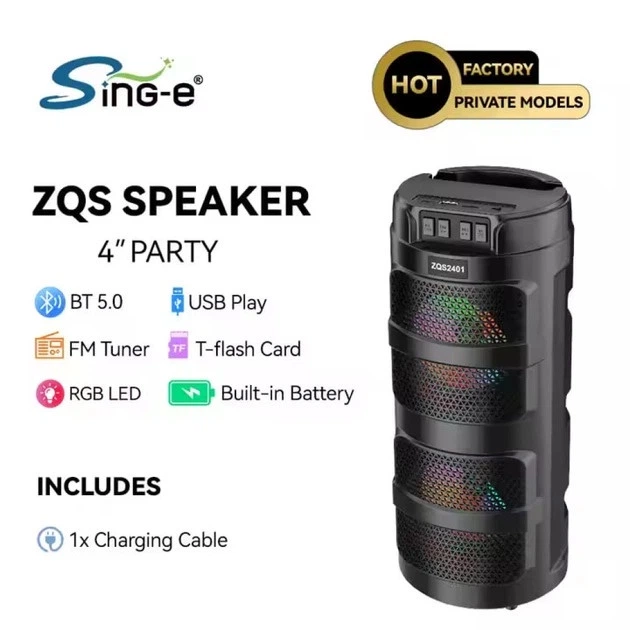 Міні динамік Bluetooth з HiFi звуком ZQS-2401 (49627-ZQS2401_283) - Фото 9 Міні динамік Bluetooth з HiFi звуком ZQS-2401 (49627-ZQS2401_283) - изображение 9