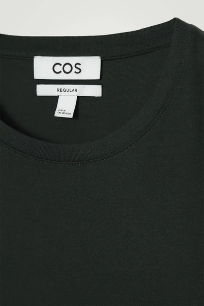 Футболка чоловіча COS regular cotton t-shirt 1011037009 XS Зелений - изображение 2